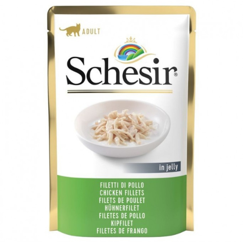 Schesir Cat Food Chicken Fillets in Jelly 85g