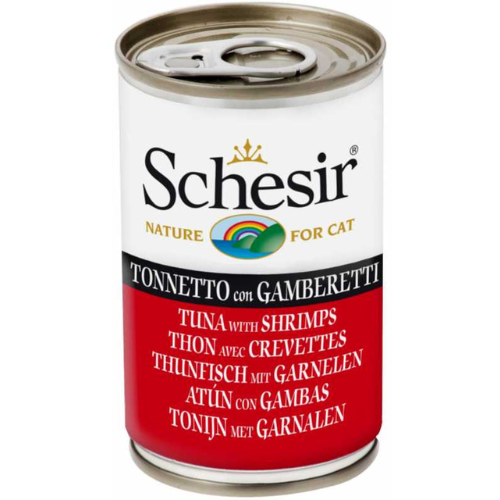 Schesir Cat Food Tuna With Shrimps in Jelly 140g