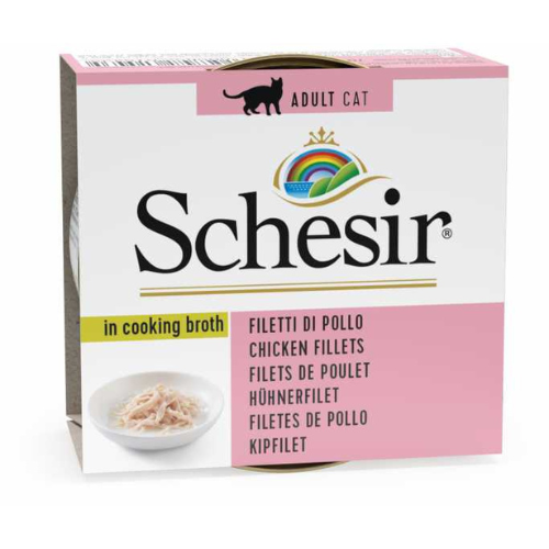 Schesir Cat Food Chicken Fillets in Broth 70g