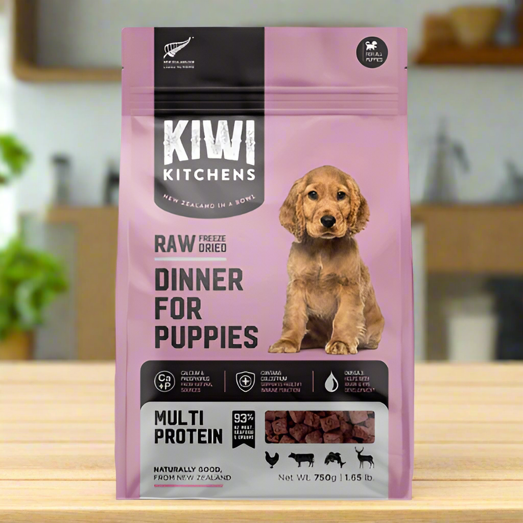 Kiwi Kitchens Raw Freeze Dried Dinner Multi Protein Puppy Food