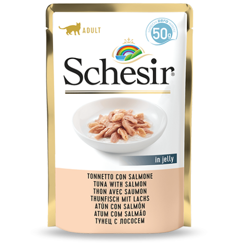 Schesir Cat Food Tuna With Salmon in Jelly 50g