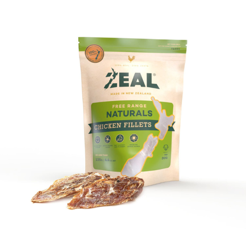 Zeal Dried Chicken Fillets for Dogs 125g
