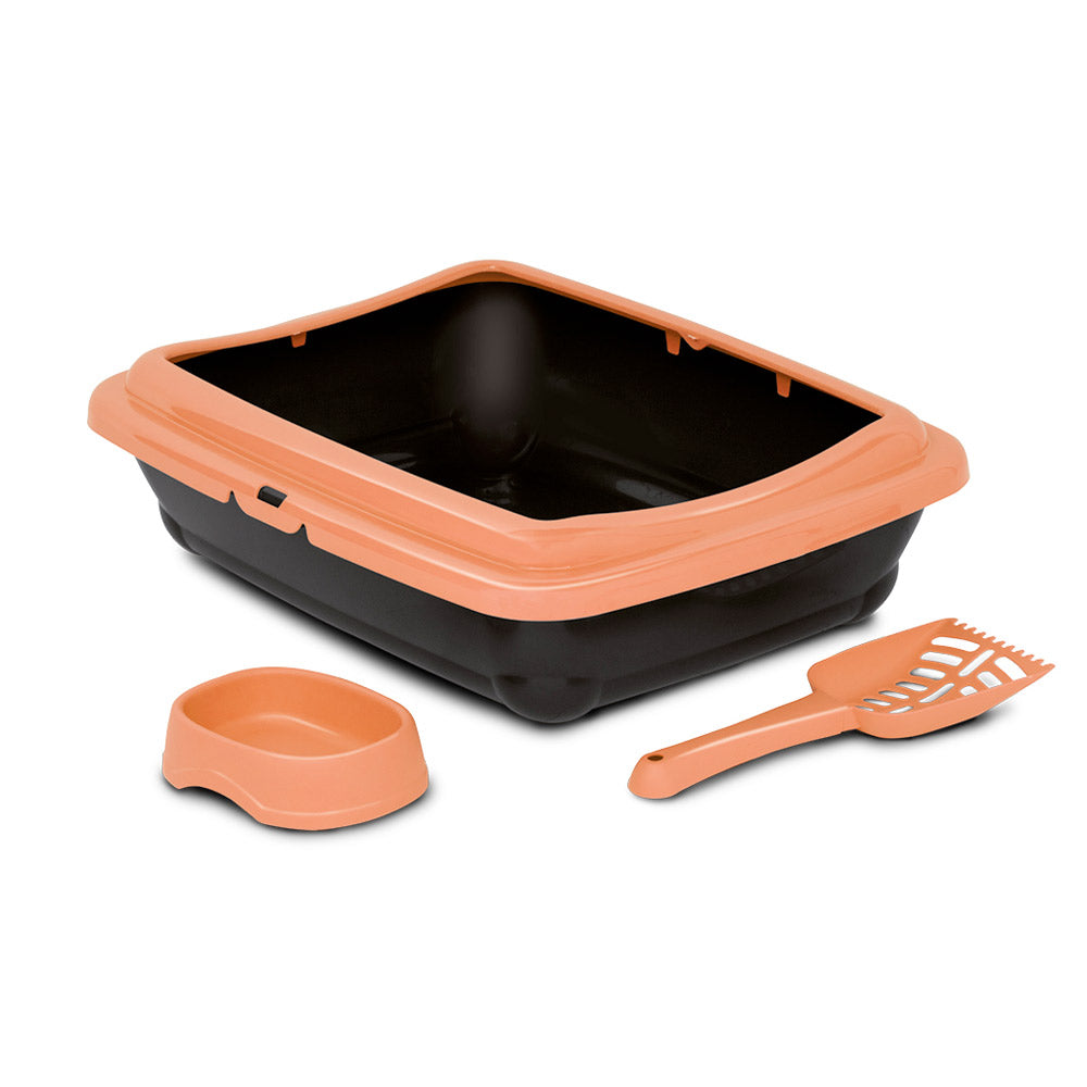 Bergamo Birba Kit (Litter Box + Scoop + Bowl)