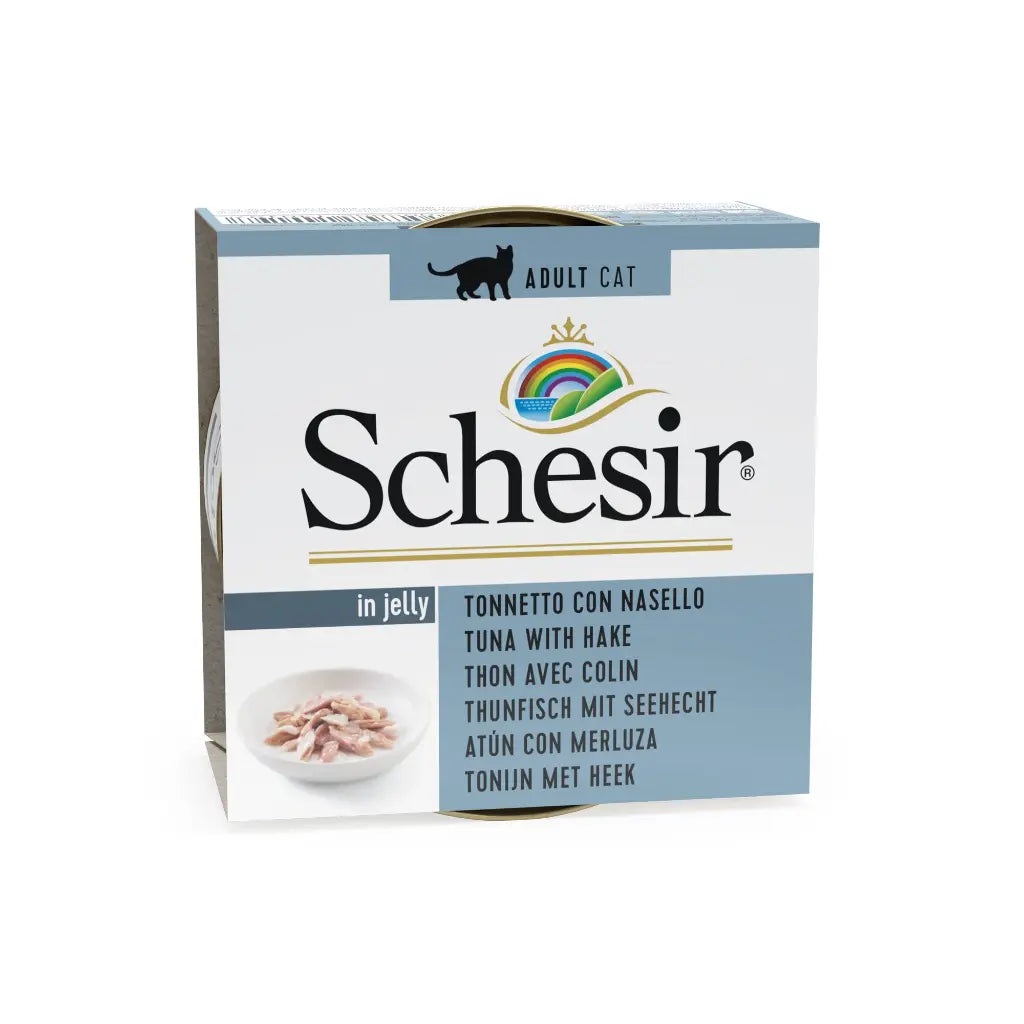 Schesir Cat Food Tuna With Cod in Jelly 85g