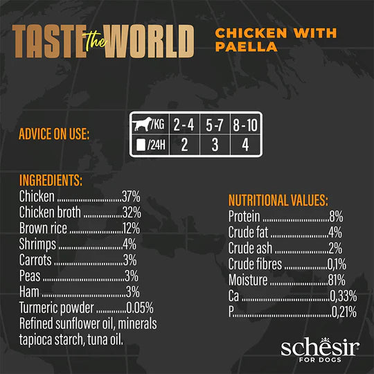 Schesir Taste the World Chicken With Paella in Broth 150g