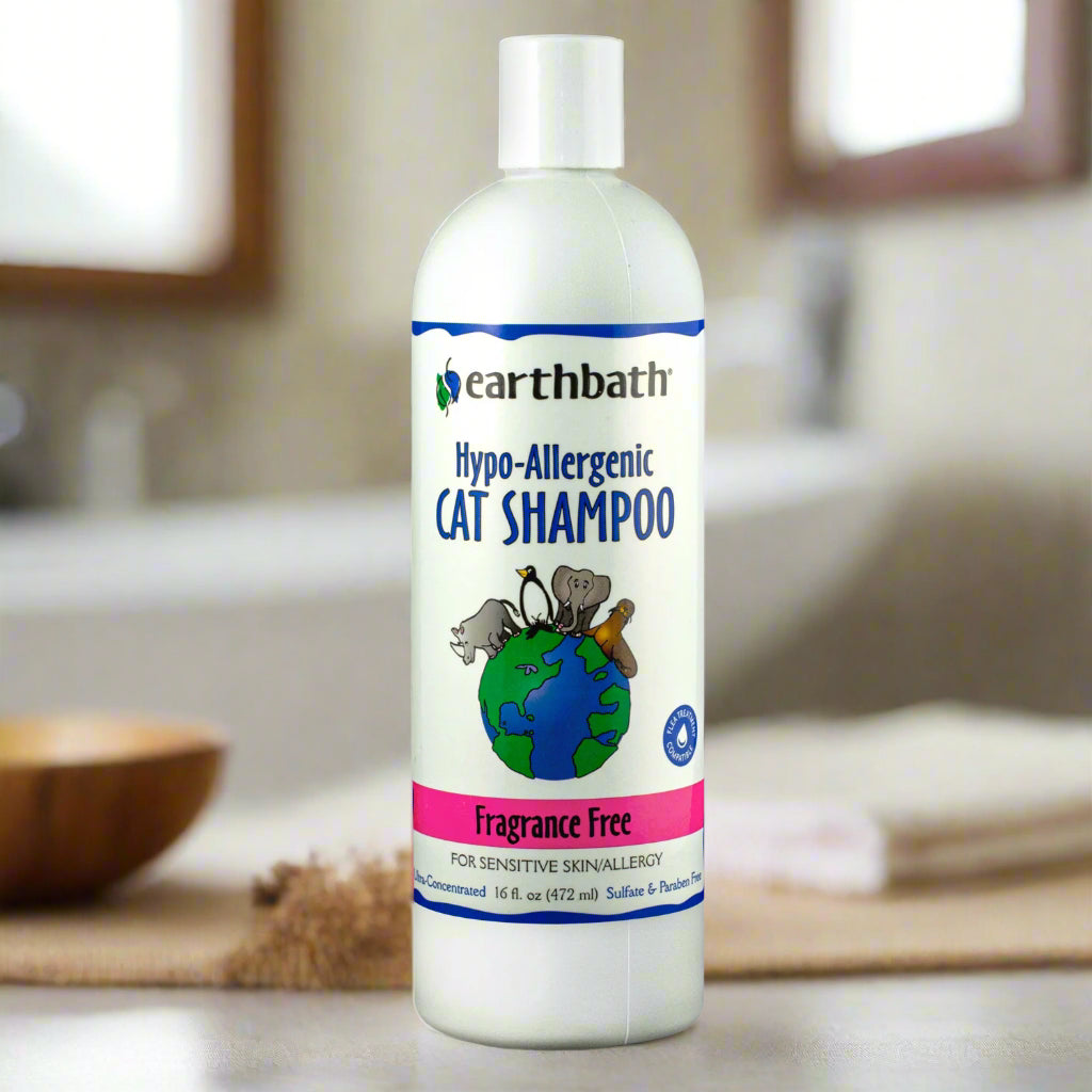 earthbath® Hypo-Allergenic Cat Shampoo, Fragrance Free 16oz (472ml)