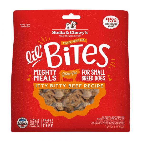 Stella & Chewy's Dog Food Lil Bites Itty Bitty Beef Recipe – 7 oz (198g)