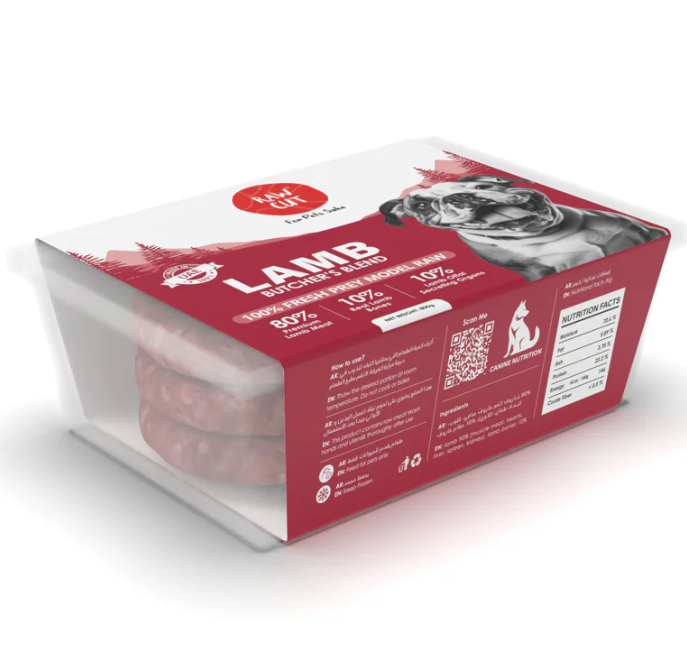 Raw Cut Lamb Prey Model Raw Food for Dogs 800 g