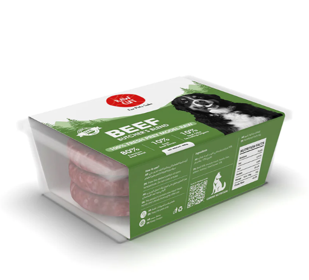 Raw Cut Beef Prey Model Raw Food for Dogs 800 g