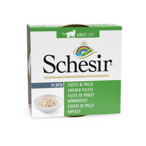 Schesir Cat Food Chicken Fillets in Jelly 85g