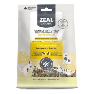 Zeal Gently Air-Dried Chicken with Freeze Dried Salmon for Cats 400g