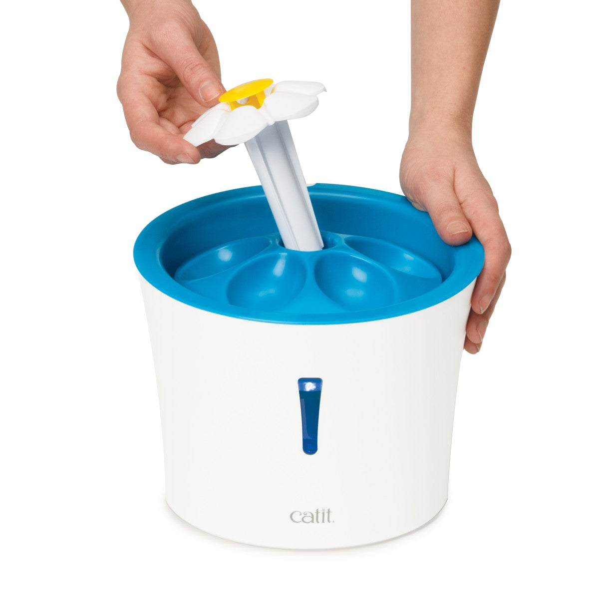 Catit Flower Drinking Fountain for Cats and Dogs with LED Nightlight 3L