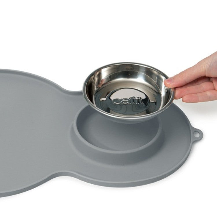 CatIt Peanut Placemat for Food Bowls Green - Medium