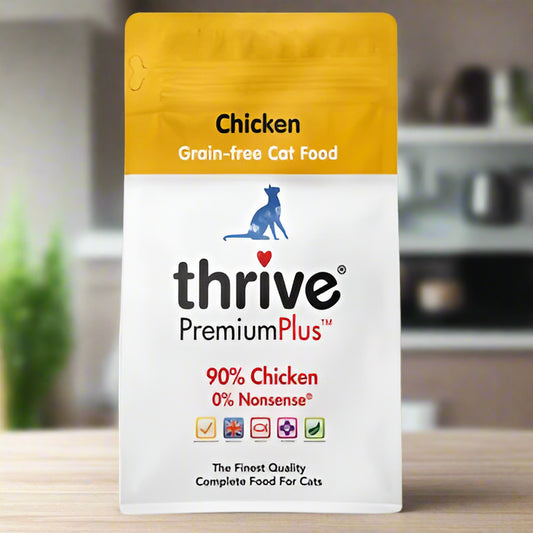 Thrive Chicken Dry Food 90% Chicken 0 % Nonsense only 12% Carbohydrates