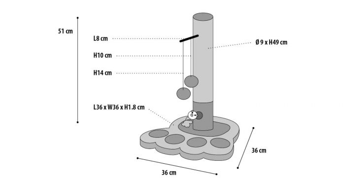 Flamingo Viva Scratching Pole