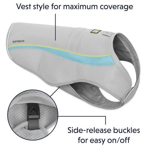 Ruffwear Swamp Cooling Vest for Dogs Grey