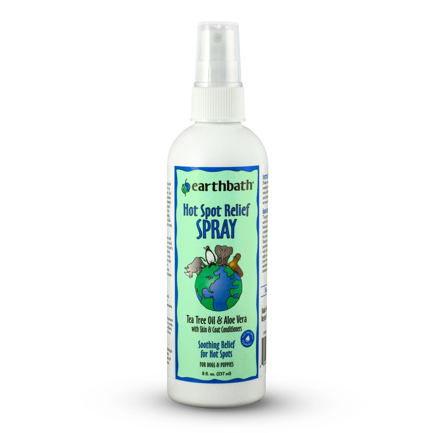 earthbath® Hot Spot Relief Spray for Dogs, Tea Tree Oil & Aloe Vera 237ml (8oz)