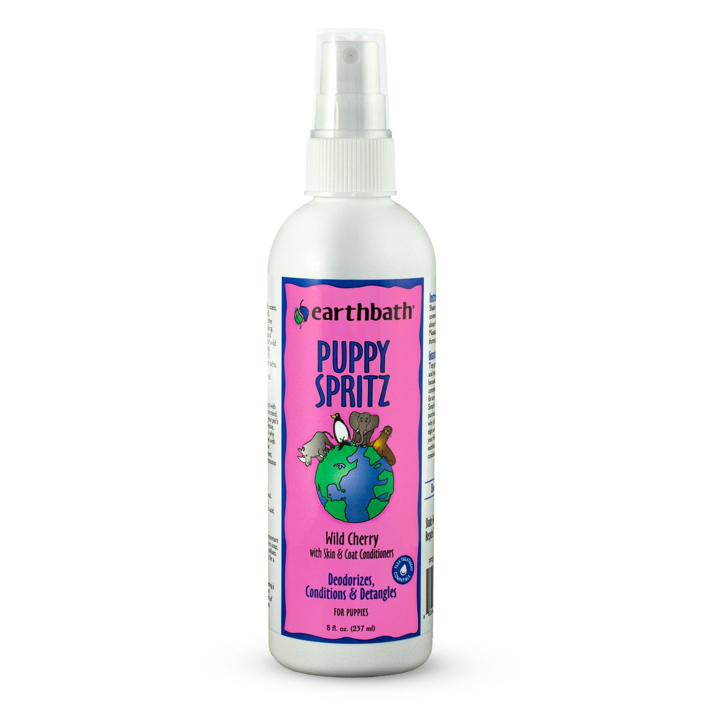 earthbath® Puppy Spritz, Wild Cherry with Skin & Coat Conditioners 237ml (8oz)