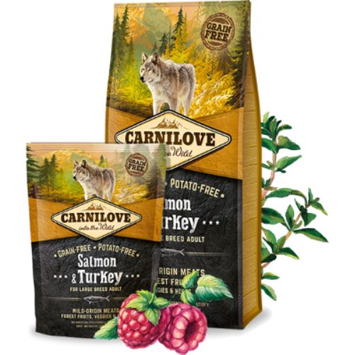 Carnilove Salmon Turkey Dry Food for Large Dogs – Purrfect Pet