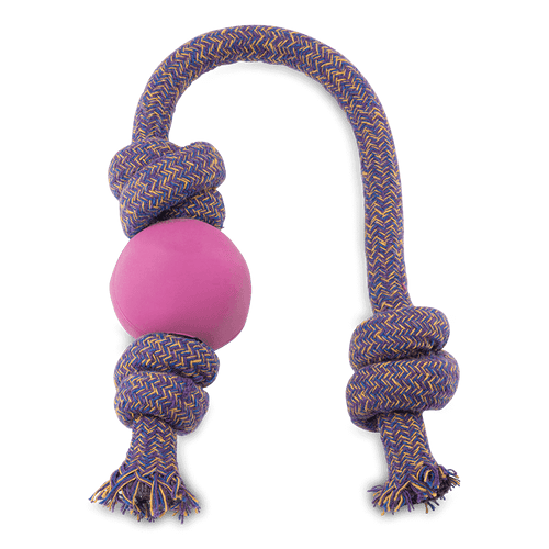Beco Pets Ball On Rope Dog Toy