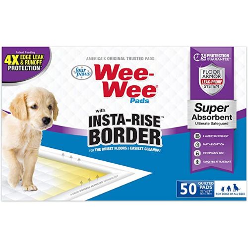 Four Paws Wee-Wee Insta-Rise Border Pads