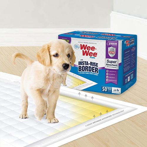 Four Paws Wee-Wee Insta-Rise Border Pads