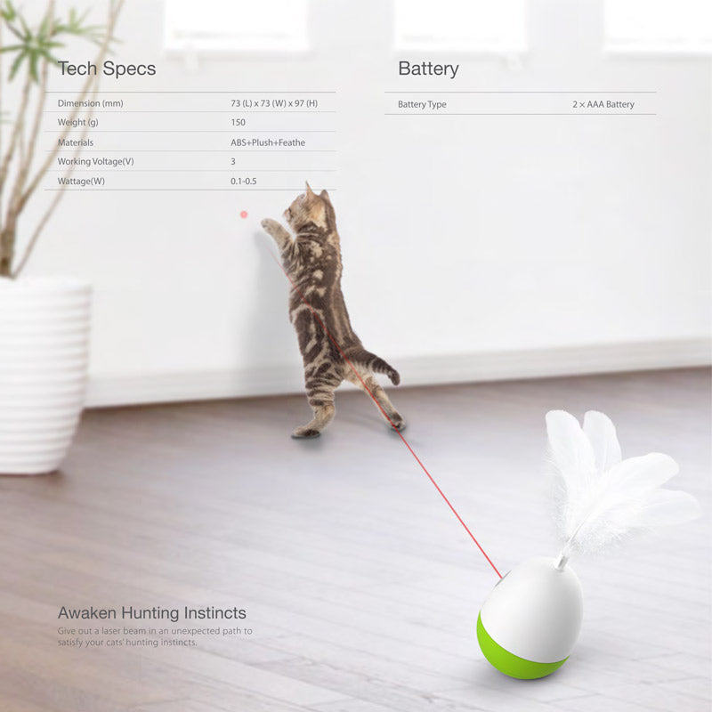 Petgeek Joyful Laser Tumbler Electronic Cat Toy