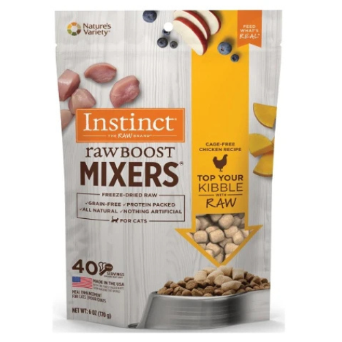 Instinct Raw Boost Mixers Chicken Freeze-Dried Cat Food Topper 170g - 6oz