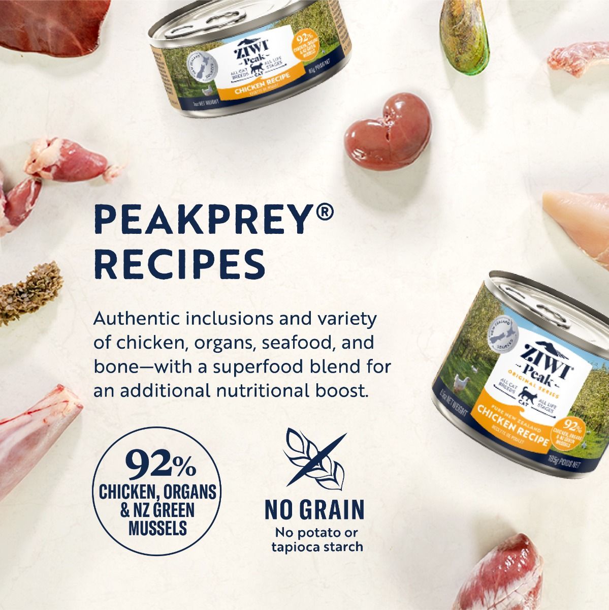 Ziwi Peak Chicken Recipe Wet Cat Food 185g