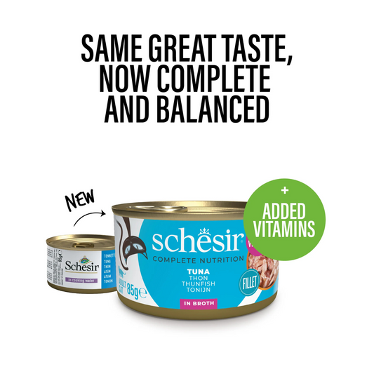 Schesir Cat Food Tuna in cooking Water 85g