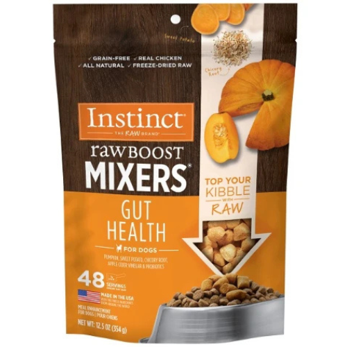 Instinct Raw Boost Mixers Gut Health Freeze Dried Chicken Dog Food Topper