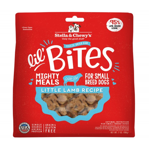 Stella & Chewy's Dog Food Lil’ Bites – Little Lamb Recipe – 7 Oz  (198g)