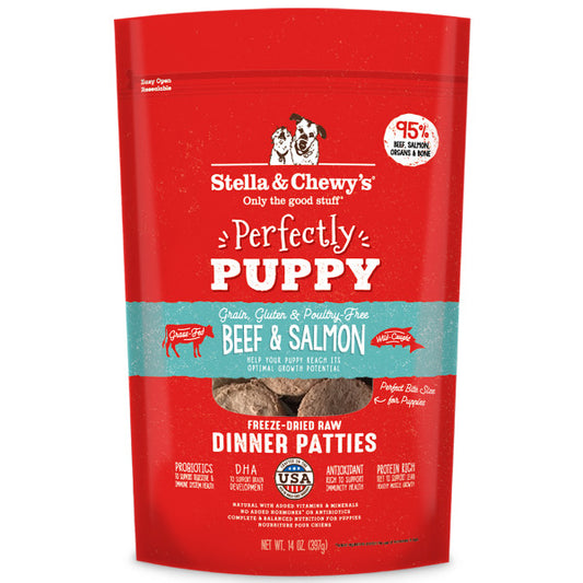 Stella & Chewy's Dog Food Perfectly Puppy Beef & Salmon Patties  14oz (397g)
