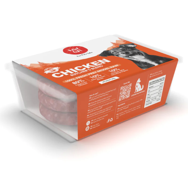 Raw Cut  Chicken Prey Model Raw Food for Dogs 800 g