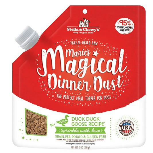 Stella & Chewy's Dog Food Marie’s Magical Dinner Dust Duck Duck Goose  7oz (198g)