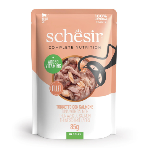 Schesir Cat Food Tuna With Salmon in Jelly 85g