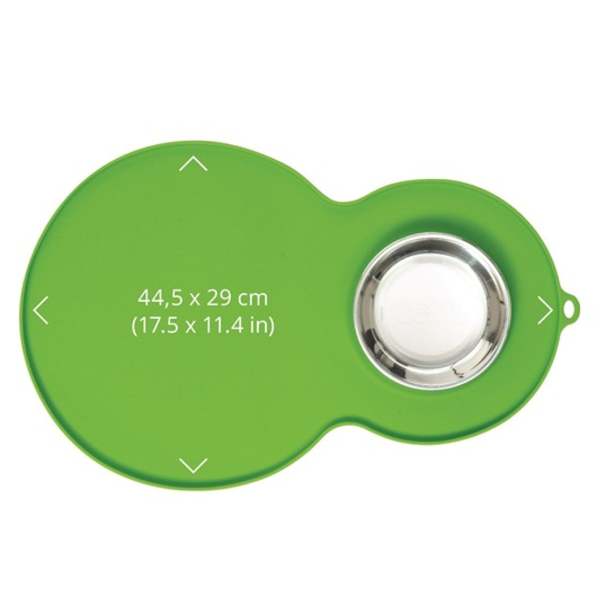 CatIt Peanut Placemat for Food Bowls Green - Medium