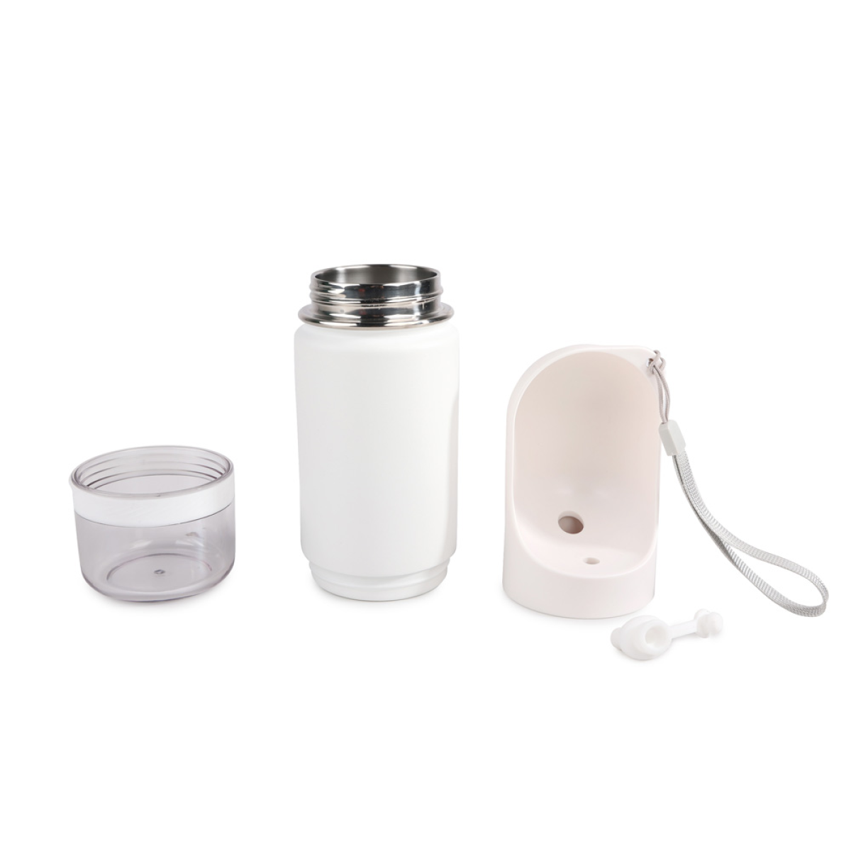 All for Paws 2-in-1 Stainless Drinking Bottle for Dogs 400 ml / 14 oz