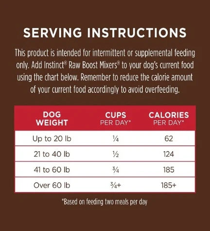 Instinct Raw Boost Mixers Beef Freeze Dried Dog Food Topper
