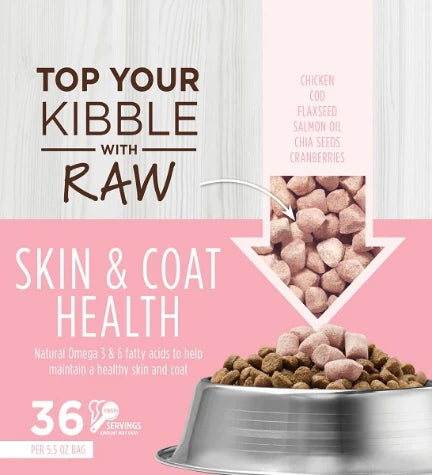 Instinct Raw Boost Mixers Skin & Coat Health Freeze-Dried Cat Food Topper 156g - 5.5oz