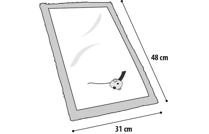 Flamingo Star Scratch Carpet for Cats