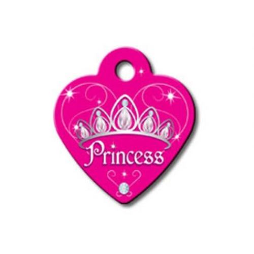 ID Tag - Heart Small Dark Princess